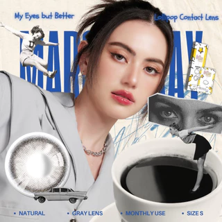 Lollipop My Days Contact Lens Maron Gray 0.00ถึง-1000 คอนแทคเลนส์