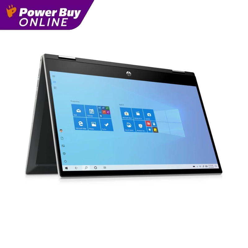 HP โน๊ตบุ๊ค Pavilion x360 (14 นิ้ว, Intel Core i3, RAM 8GB, 256GB, สี Natural silver) รุ่น 14-dw1047