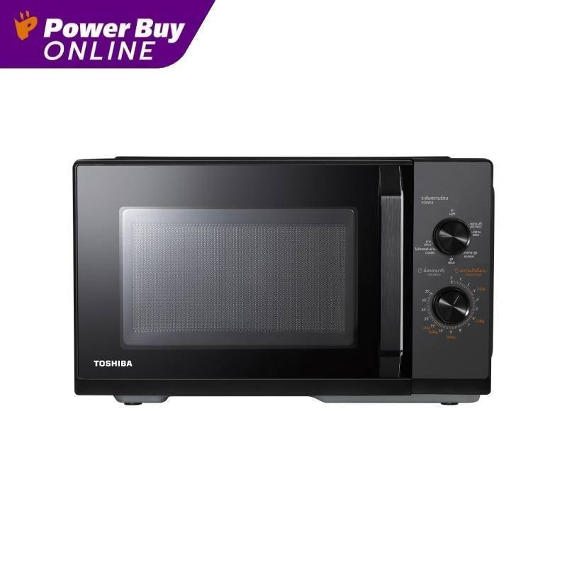 Toshiba ไมโครเวฟ (900 วัตต์, 25 ลิตร, สีดำ) รุ่น MW3-MG25PC(BK)