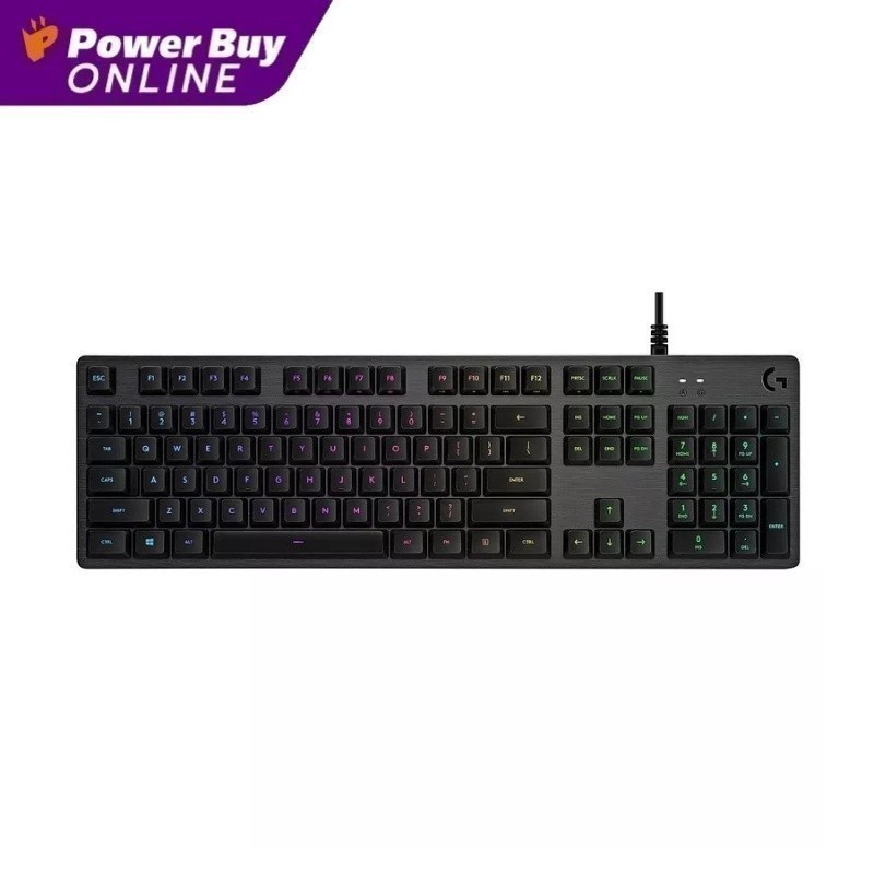 LOGITECH คีย์บอร์ดเกมส์ GX Red Linear (สีดำ) รุ่น G512 Lightsync RGB