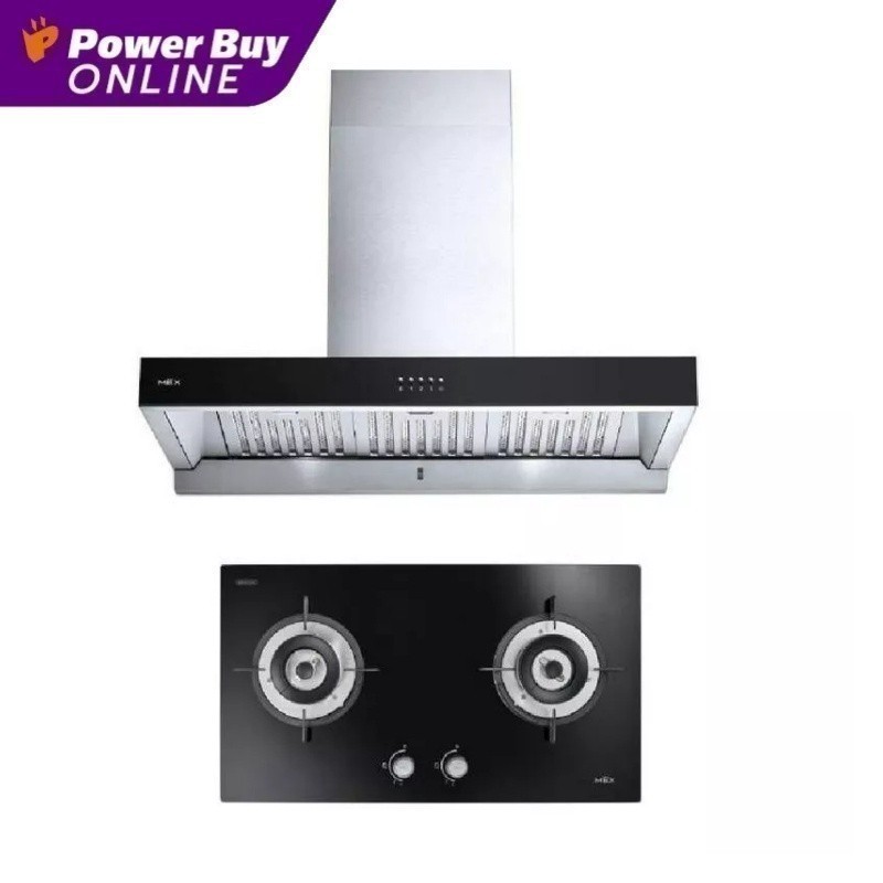 MEX เครื่องดูดควัน + เตาแก๊ส รุ่น V4731M + K632BFX90