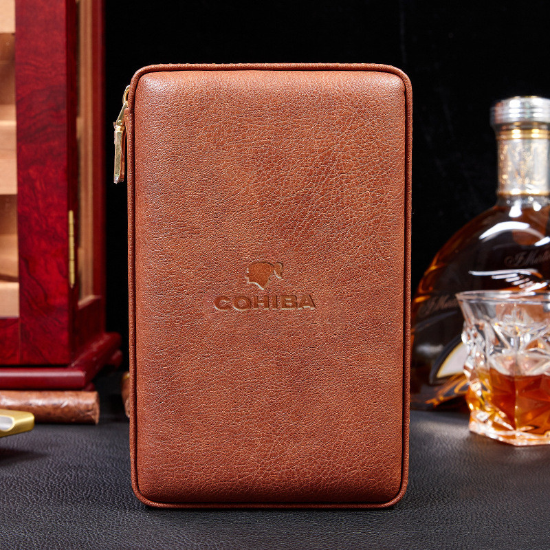 กล่องเพิ่มความชุ่มชื้นแบบพกพา LUXFO ไม่มีอุปกรณ์เสริม Cedar Cedar Cedar Cedar ซองหนังบวกพิมพ์ LOGO ก