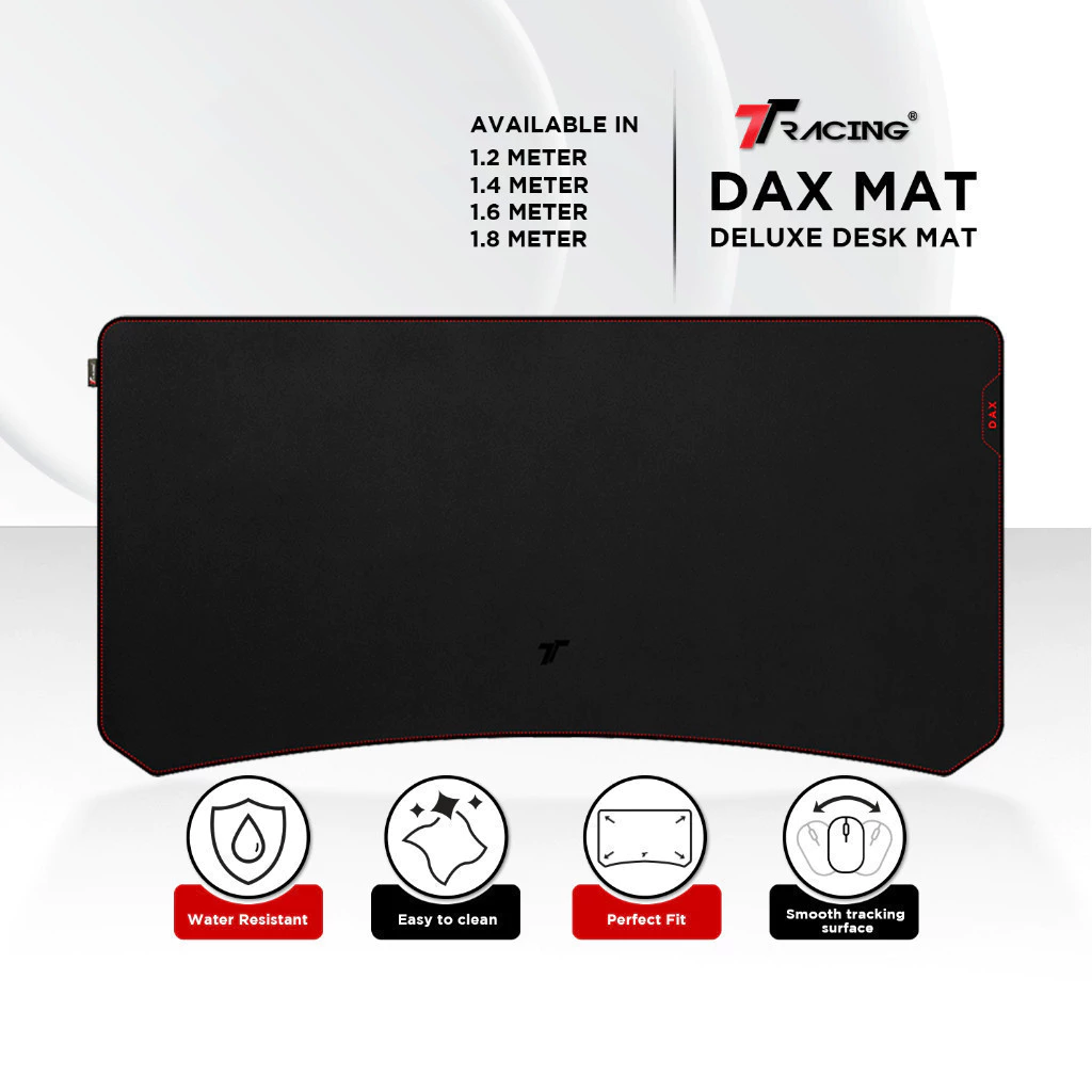 TTRacing DAX Mat - Desk Mat Mousepad แผ่นรองโต๊ะ แผ่นรองเมาส์ กันน้ำ, กันลื่น, วัสดุ PU เกรดพรีเมียม, มีให้เลือกสี่ขนาด