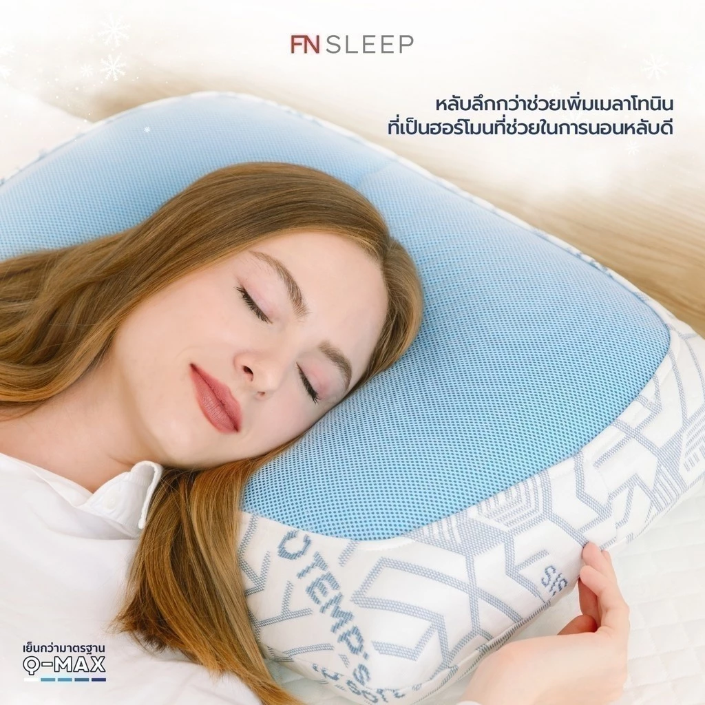FN หมอนErgonomic หมอนเมมโมรี่โฟมผสานเจลเย็น TEMPSoft Pillow Contour ปรับอุณหภูมิตามร่างกาย thumbnail 7