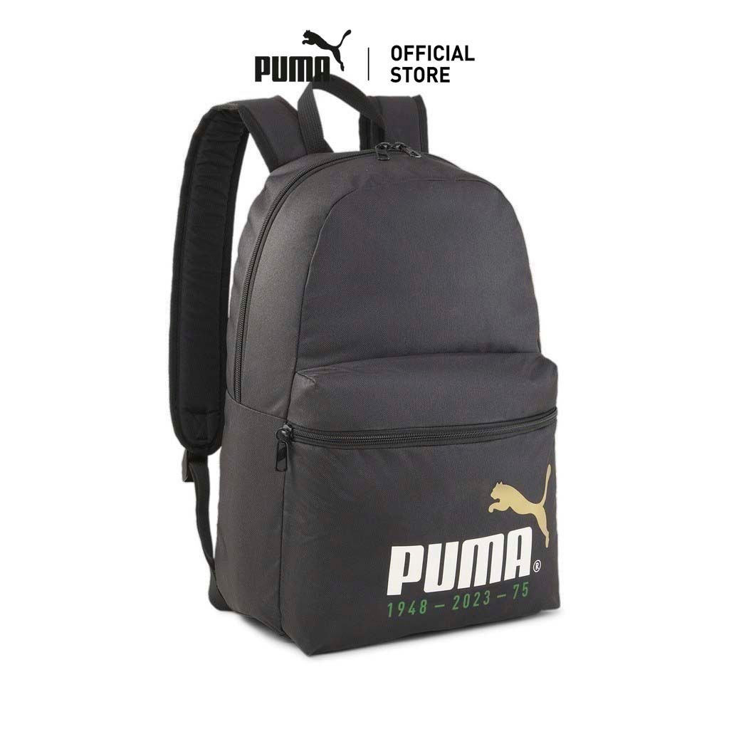 PUMA BASICS - กระเป๋าเป้ Phase 75 Years สีดำ - 09010801