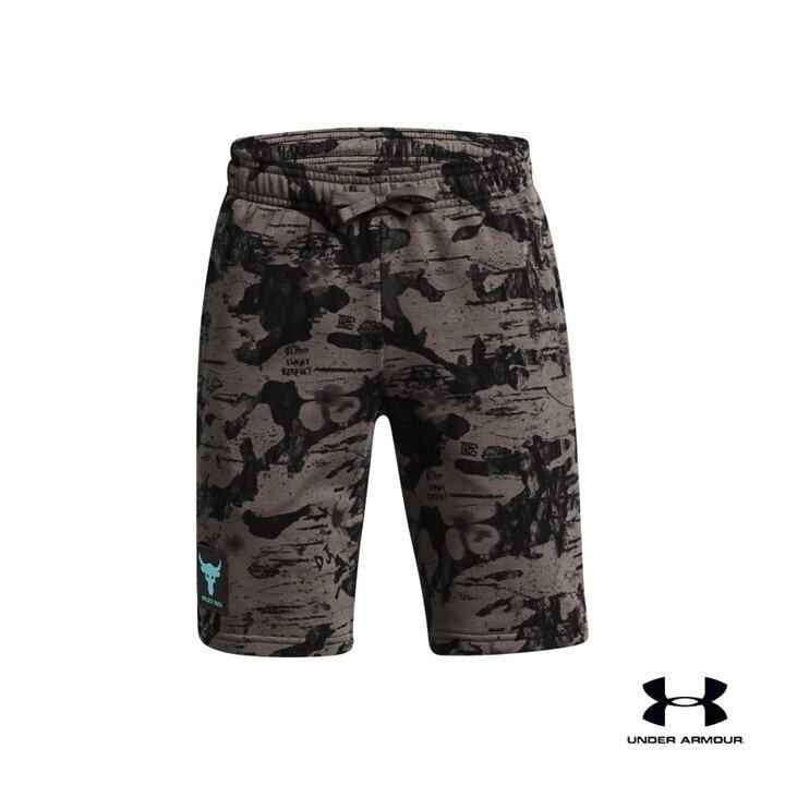 Under Armour Boys' Project Rock Terry Printed Shorts