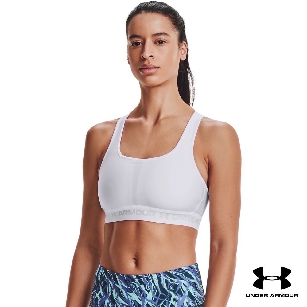 Under Armour UA Women's Armour® Mid Crossback Sports Bra อันเดอร์ อาร์เมอร์ เสื้อชั้นในออกกำลังกาย สำหรับผู้หญิง