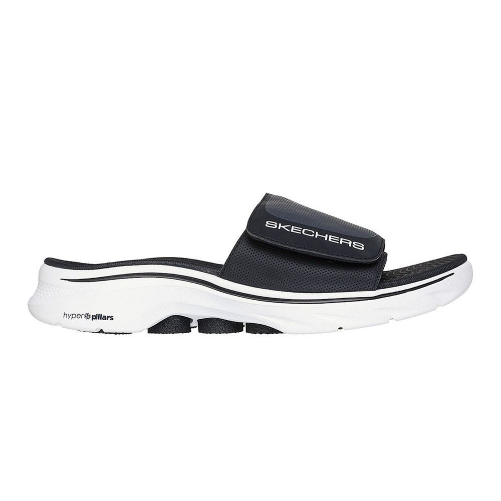 Skechers สเก็ตเชอร์ส รองเท้าแตะผู้ชาย Men On-The-Go GOwalk 7 Sandal Sandals Sandals - 229296-BKW