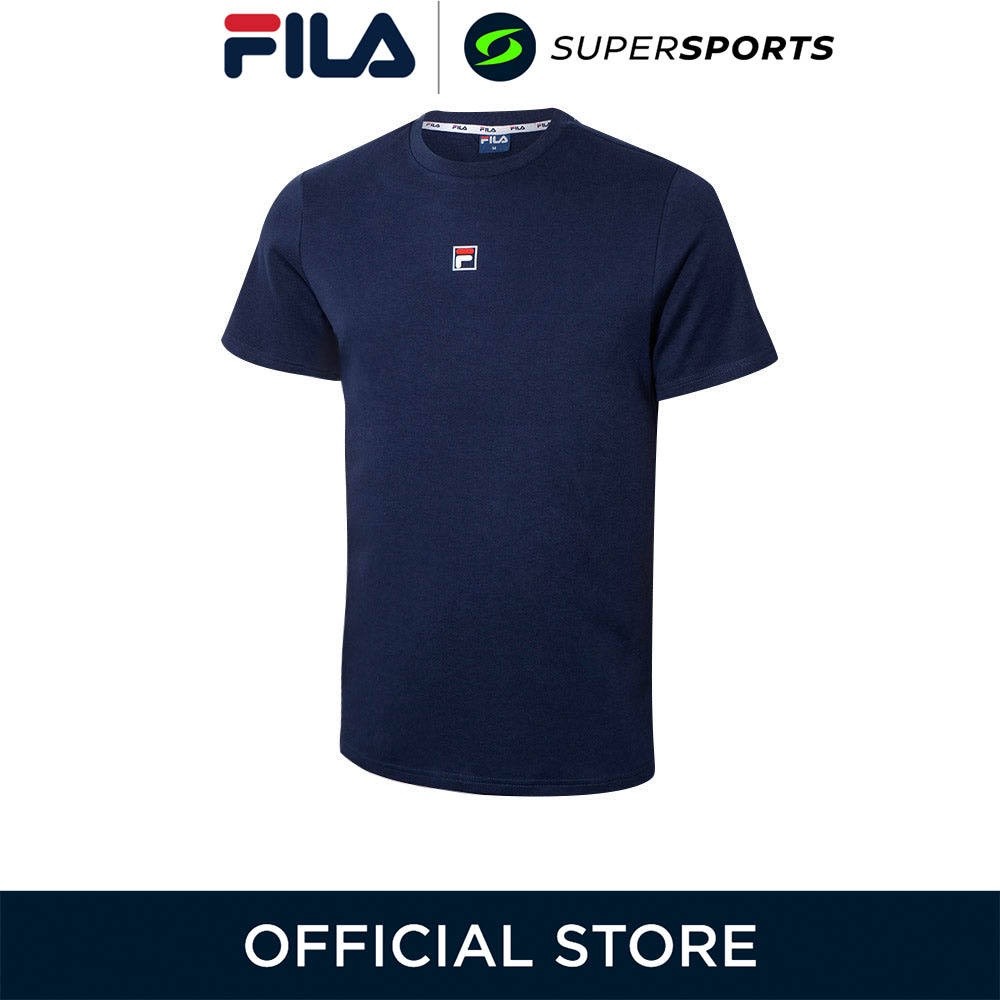 FILA Iconic สีฟ้า เสื้อยืดผู้ชาย