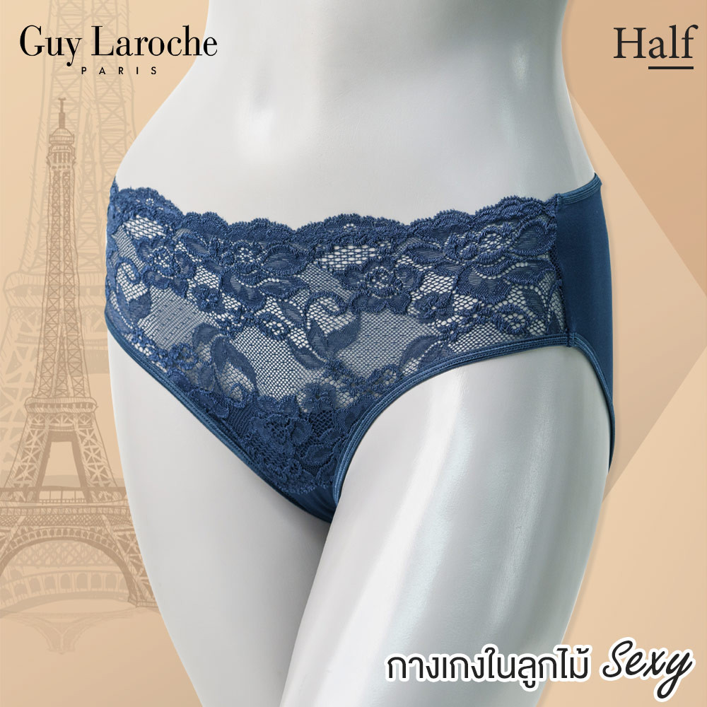 Guy laroche กางเกงชั้นใน แบรนด์ดัง แบบครึ่งตัว แต่งลูกไม้ เซ็กซี่  ผ้าTectel เนื้อนุ่ม ยืดหยุ่นดี รุ่น GU2Q69 - รูปที่ 2