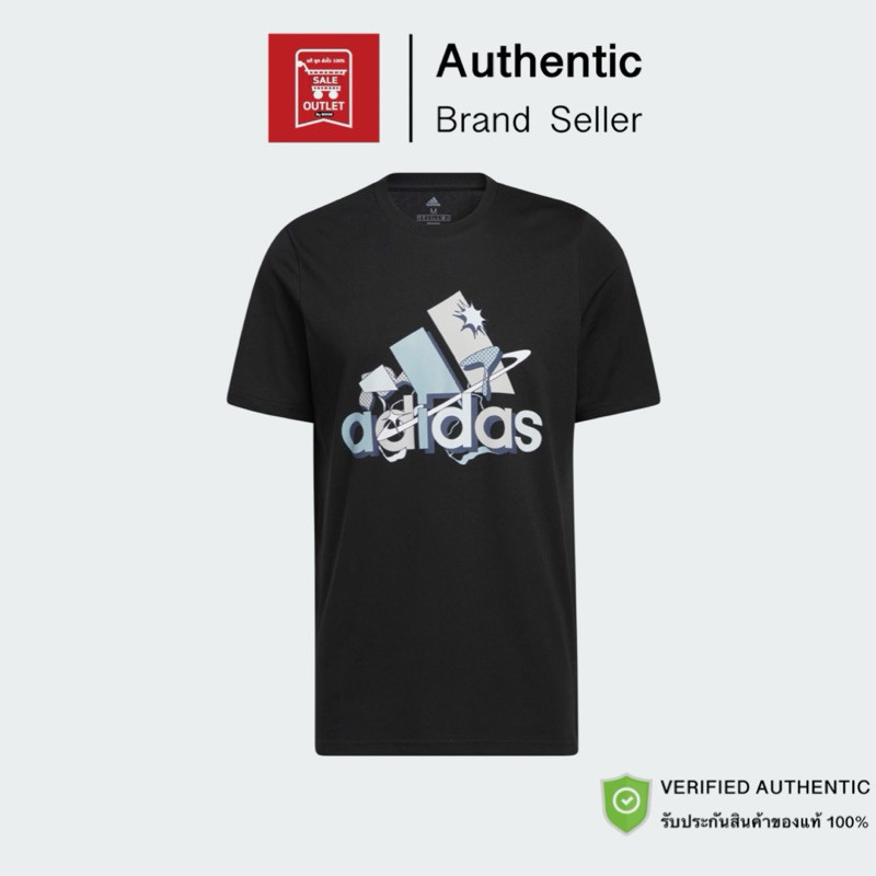 เสื้อยืดอาดิดาส FLUID SPORT BADGE OF SPORT GRAPHIC TEE รับประกันลิขสิทธิ์แท้100%
