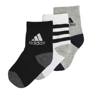 adidas ไลฟ์สไตล์ ถุงเท้าพิมพ์ลาย (3 คู่) เด็ก สีขาว IA3942