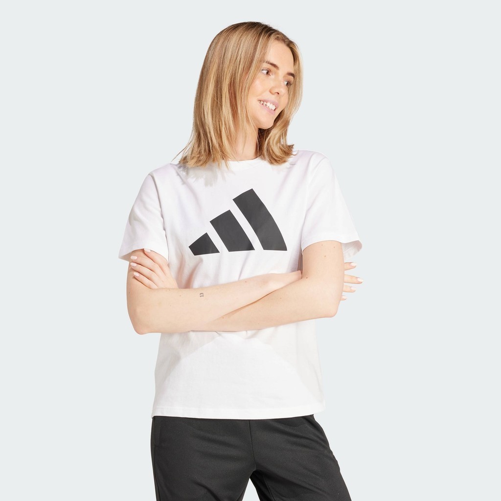 adidas ไลฟ์สไตล์ เสื้อยืดพิมพ์ลาย Pwr 3 ผู้หญิง สีขาว IY8633 - รูปที่ 2