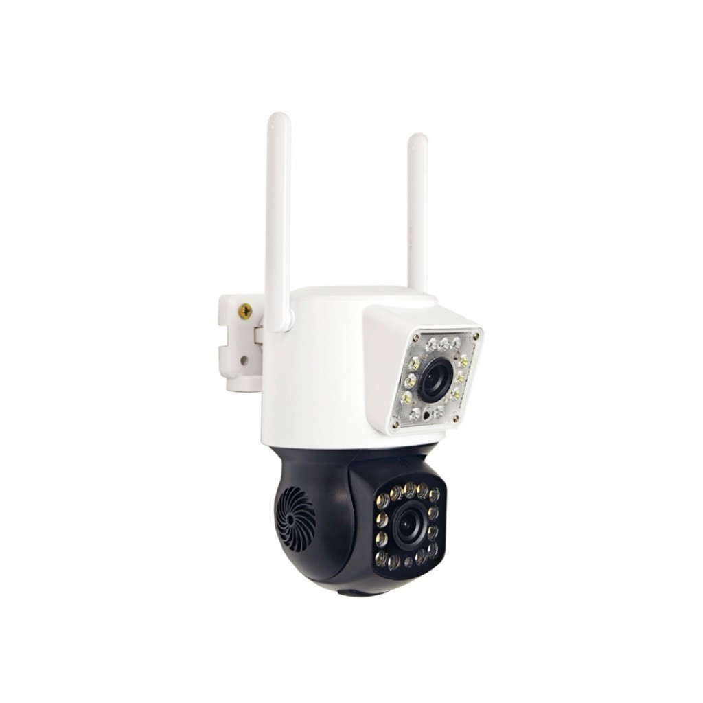 [9xx.- หลังใช้โค้ด] Dengo IP Twin กล้องวงจรปิด 2กล้อง กันน้ำ WIFI ชัด FullHD ภาพสีกลางคืน ตรวจจับการเคลื่อนไหว ประกัน1ปี
