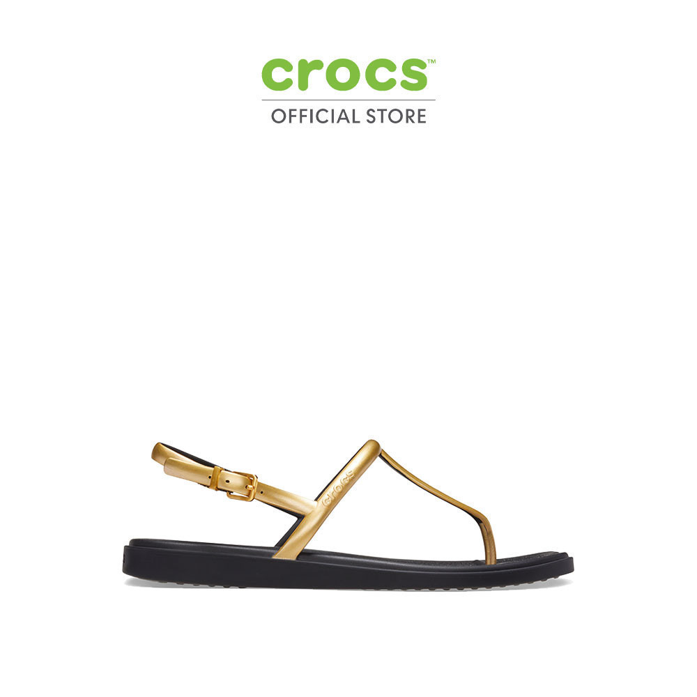 CROCS รองเท้าแตะผู้หญิง MIAMI METALLIC THONG FLIP รุ่น 210039001 - BLACK