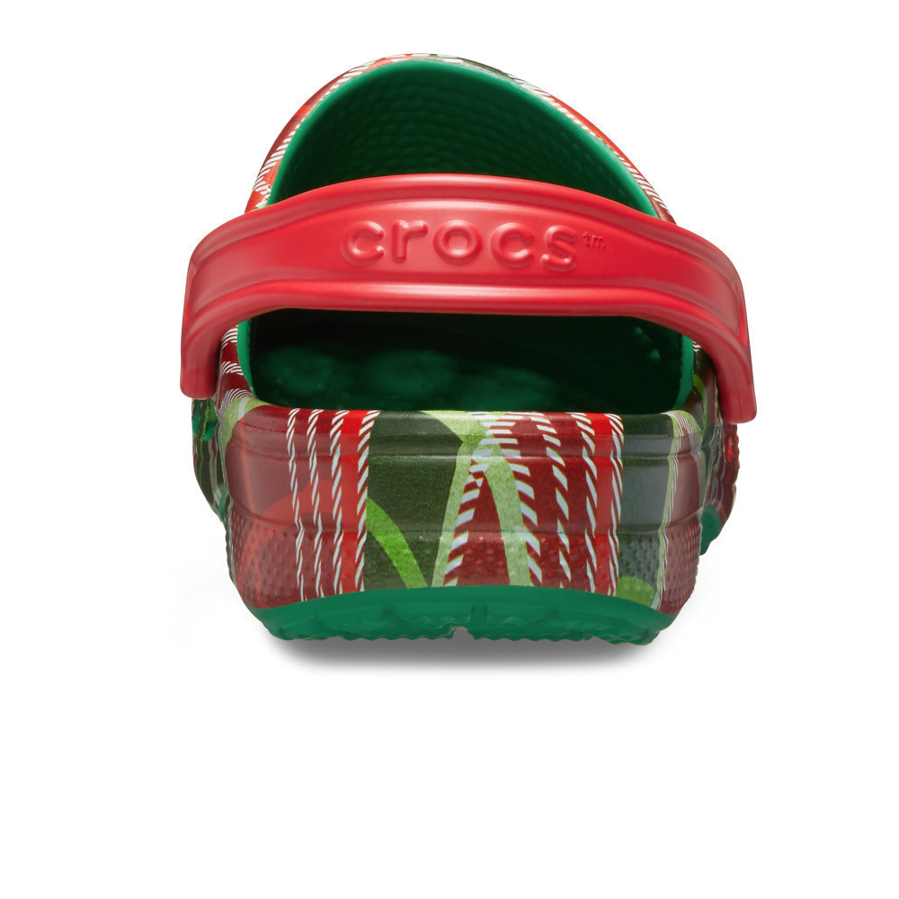 CROCS รองเท้าลำลองผู้ใหญ่ BAYA HOLIDAY PLAID CLOG รุ่น 210752310 - KELLY GREEN