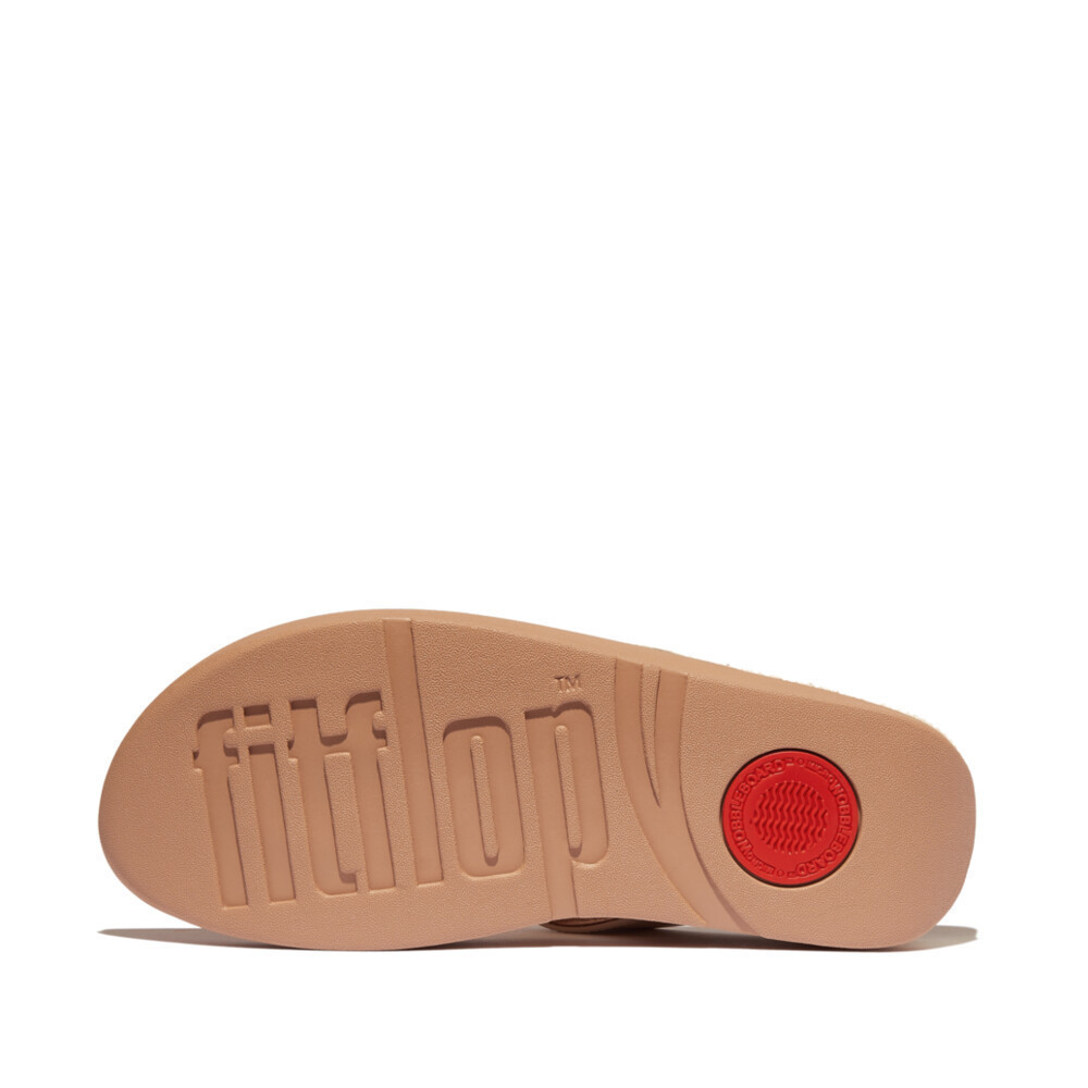 FITFLOP FINO RESIN-HOOP LEATHER รองเท้าแตะแบบหูหนีบผู้หญิง รุ่น IB8-A99 สี BEIGE