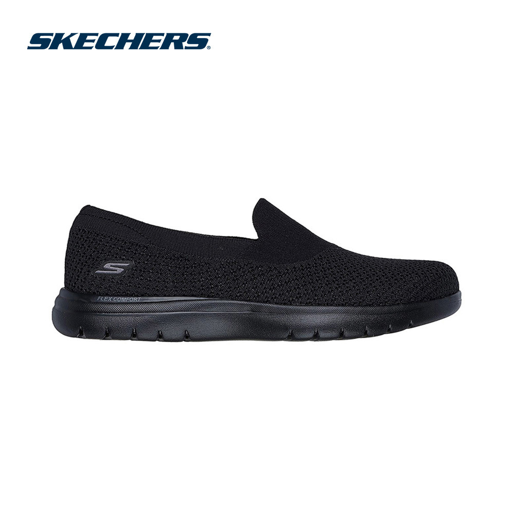 Skechers สเก็ตเชอร์ส Women On-The-GO Flex Amber รองเท้าผู้หญิง 138270-BBK Air-Cooled Goga Mat