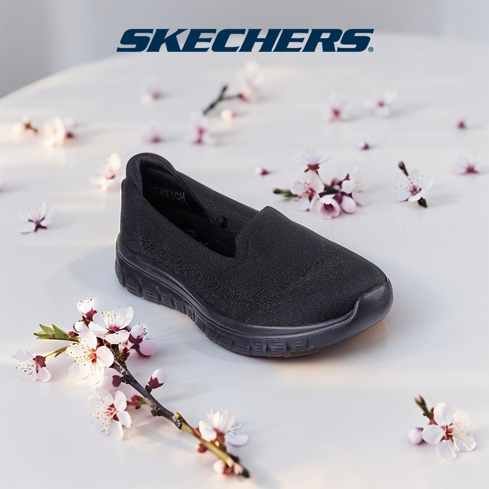 Skechers สเก็ตเชอร์ส รองเท้าผู้หญิง Women Active Graceful View Finder Shoes - 100697-BBK Air-Cooled Memory Foam