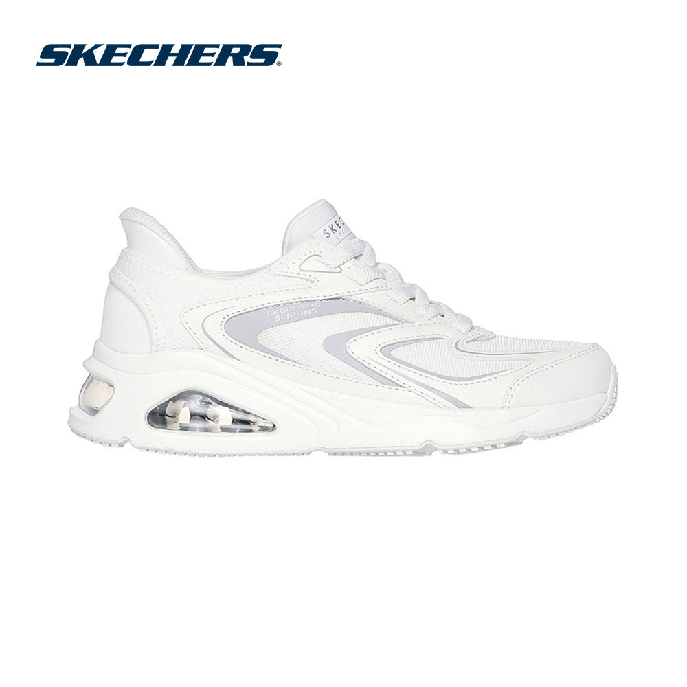 Skechers สเก็ตเชอร์ส รองเท้าผู้หญิง Women Slip-ins SKECHERS Street Tres-Air Uno EZ-Glide Shoes - 177408-WHT
