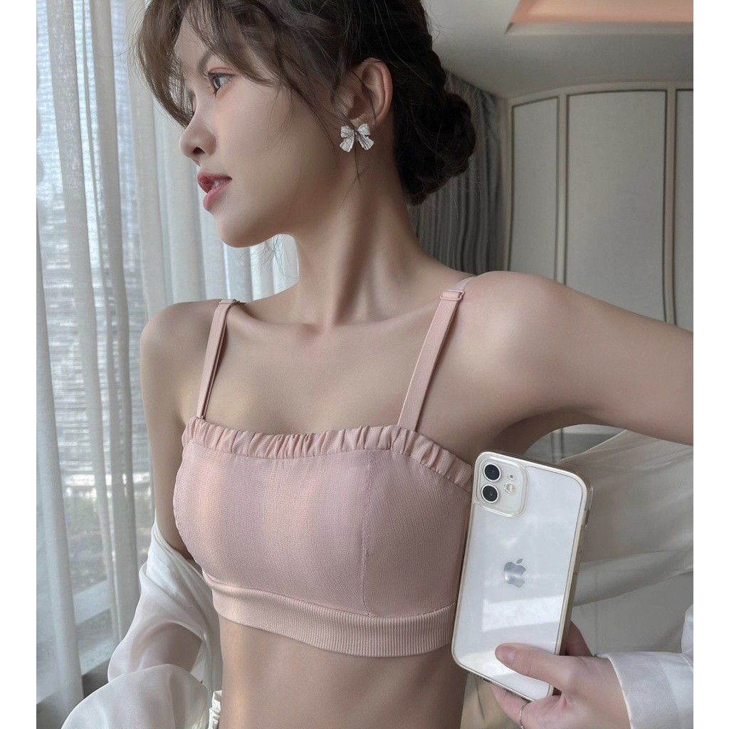 ชุดขั้นในไร้โครงมาใหม่ เสื้อชั้นในผ้าฝ้ายยืดนุ่มใส่สบาย สี4สี่ให้เลือก สายปรับได้ รุ่น NY104 ราคา ถูกที่สุด ดีลบีเคเค แกลเลอรีภาพที่ 4