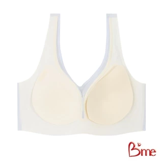 B'me เสื้อชั้นในไร้ขอบสวมหัว level 2 ฟองกลาง รุ่น ME1A3C สีดำ สีเทา สีครีม สีเทาอ่อน