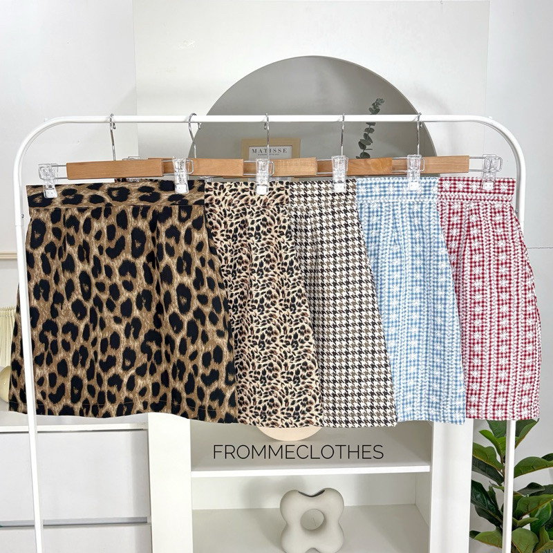 🐯กระโปรงทรงเอลายเสือXS-5XL