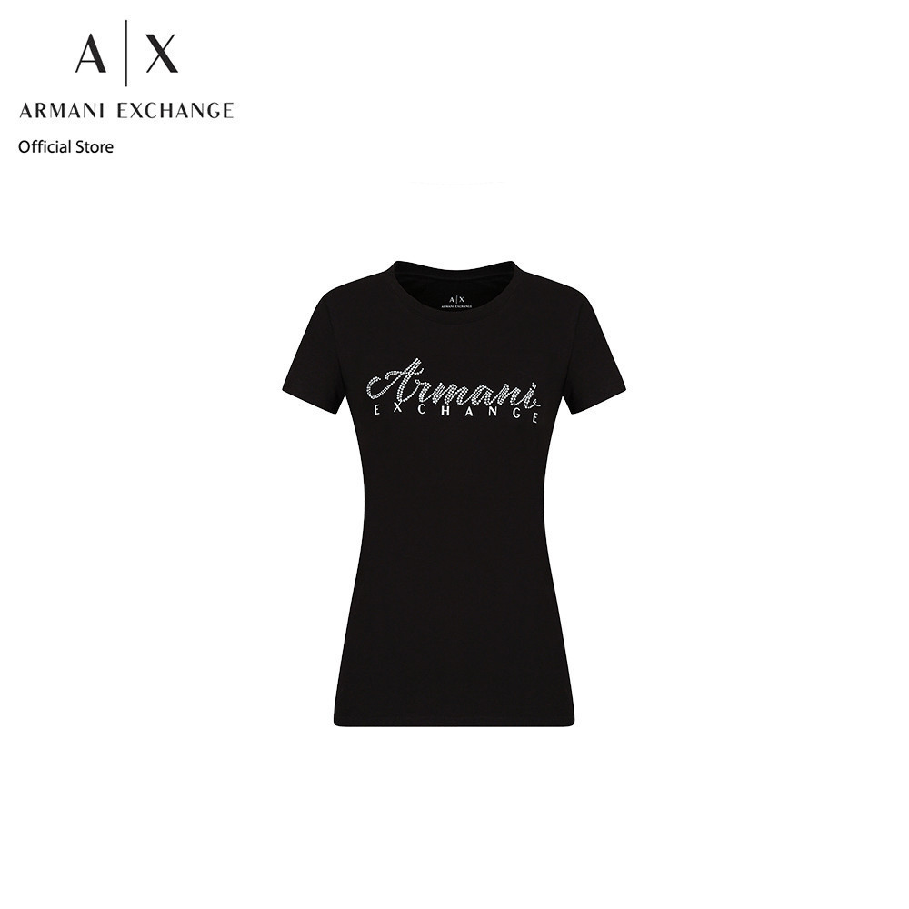 Armani Exchange เสื้อยืดผู้หญิง รุ่น 8NYT91-YJG3Z-1200 - สีดำ