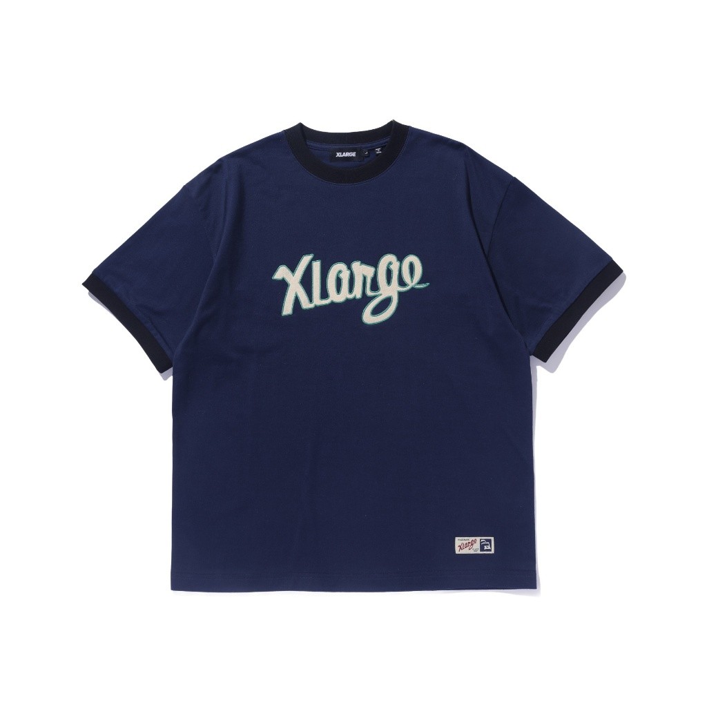 เสื้อยืดแขนสั้น XLARGE รุ่น Retro Script Logo Ringer S/S Tee