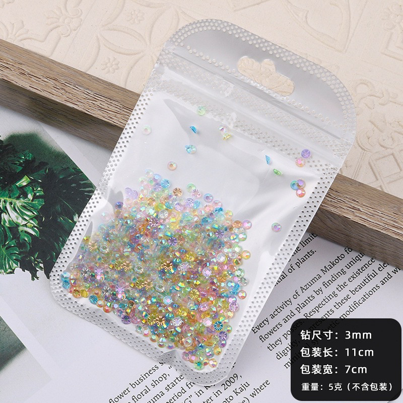 เพชรคริสตัลสวยวิ๊ง (800 เม็ด)ติดเล็บปลอม อะไหล่ติดเล็บ พร้อมส่งในไทย