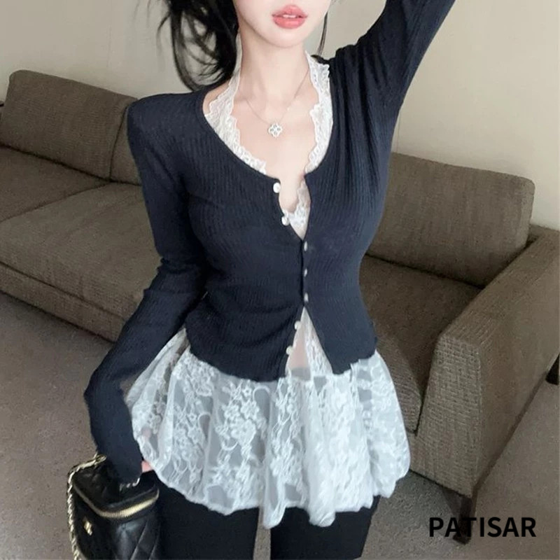 เซ็กซี่ Camisole ลูกไม้แขวนคอเสื้อกั๊กผู้หญิง Slim FITTING เสื้อแขนกุด Bottoming PR ราคา ถูกที่สุด ดีลบีเคเค แกลเลอรีภาพที่ 5