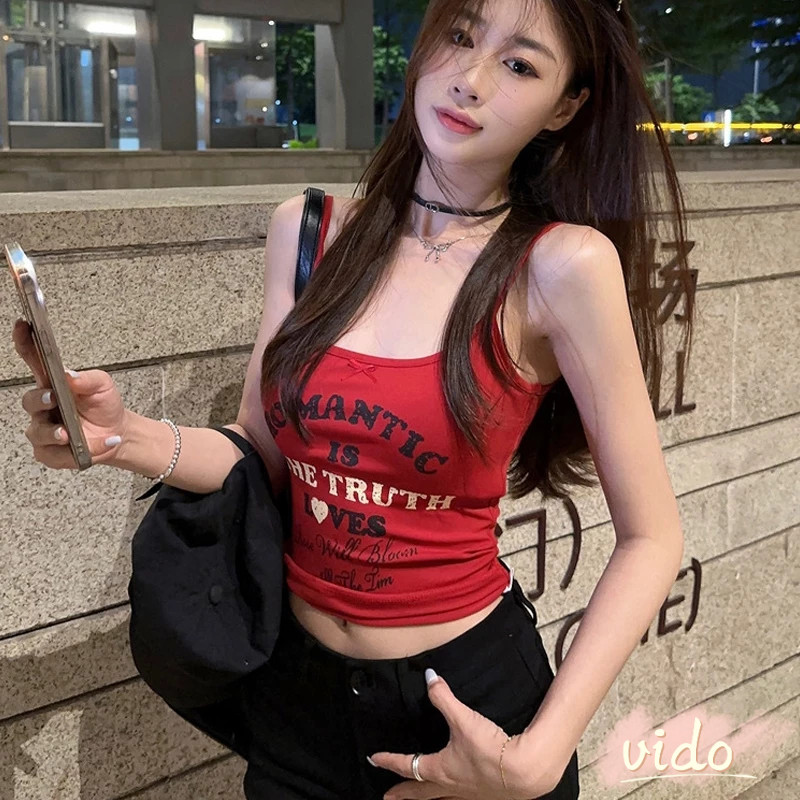 จดหมายพิมพ์ยกทรงเสื้อกล้ามอเนกประสงค์ด้านหลังที่สวยงามทันสมัย VIDO