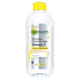 GARNIER การ์นิเย่สกินแนทเชอรัลล์ไมเซล่าวิตามินซีคลีนซิ่งวอเต…