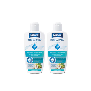[2ขวด] Nizoral Derma Daily ไนโซรัลเดอร์ม่า เดลลี่ แชมพูขจัดรังแค ขนาด 200 มล|ควบคุมความมัน ลดรังแค ฟื้นบำรุงหนังศีรษะ