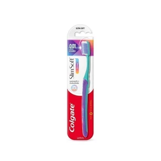 แปรงสีฟัน คอลเกต สลิมซอฟท์ ออร์โธ (สำหรับคนจัดฟัน) (คละสี) Colgate Slim Soft Ortho Toothbrush (mixed color)
