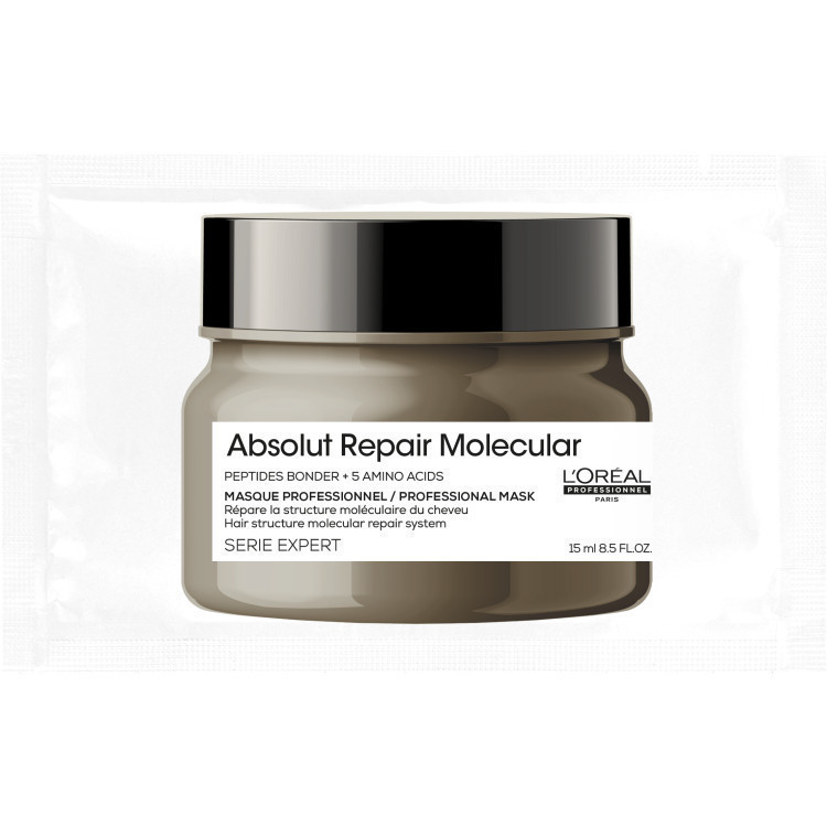 [สินค้าสมนาคุณงดจำหน่าย] ABSOLUT REPAIR MOLECULAR RINSE-OFF Masque 15ML รินส์-ออฟ มาส์ก กู้ผมเสียจากการทำเคมีซ้ำซ้อน
