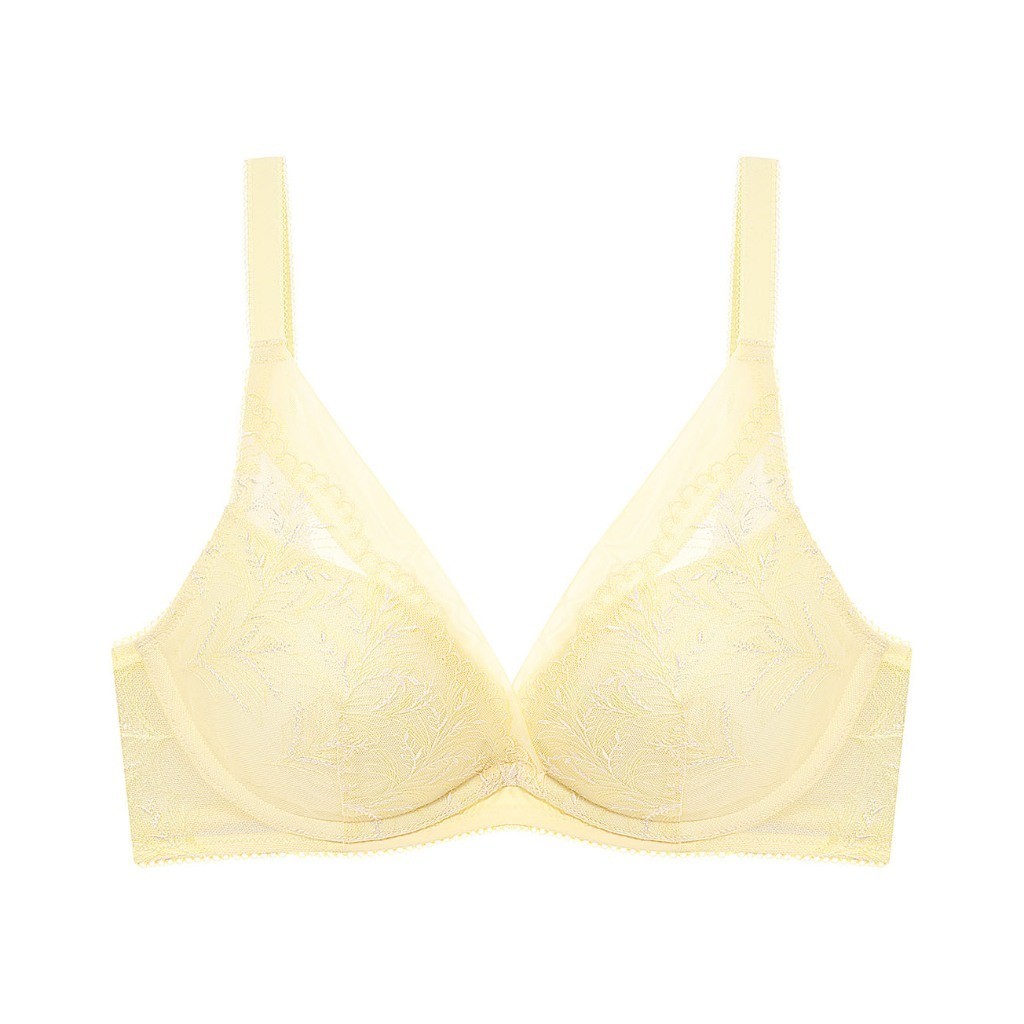 Triumph เสื้อชั้นในมีโครงน้ำหนักเบารุ่นใหม่ รุ่น Aqua Lush WHU DV รหัส 10223717 สีเหลือง 00AW