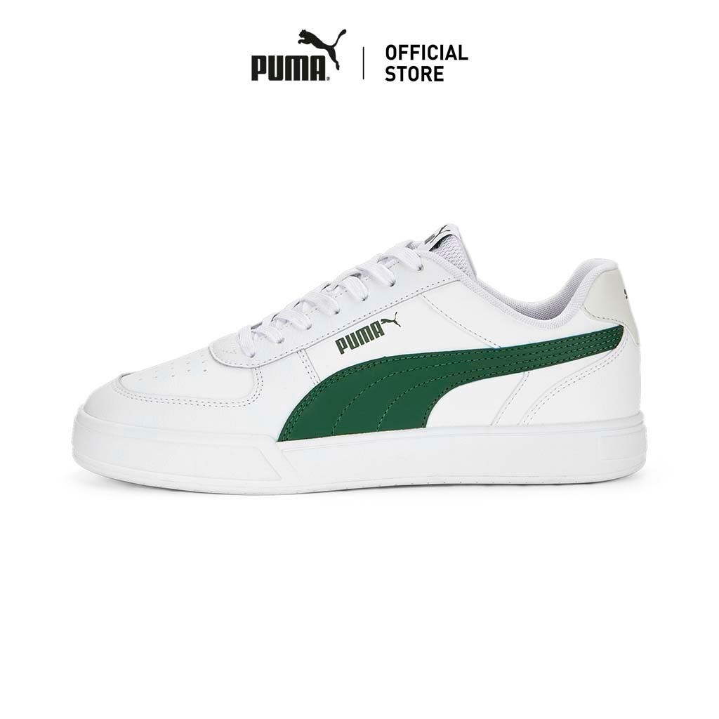 PUMA BASICS - รองเท้าผ้าใบ Caven สีขาว  38081026