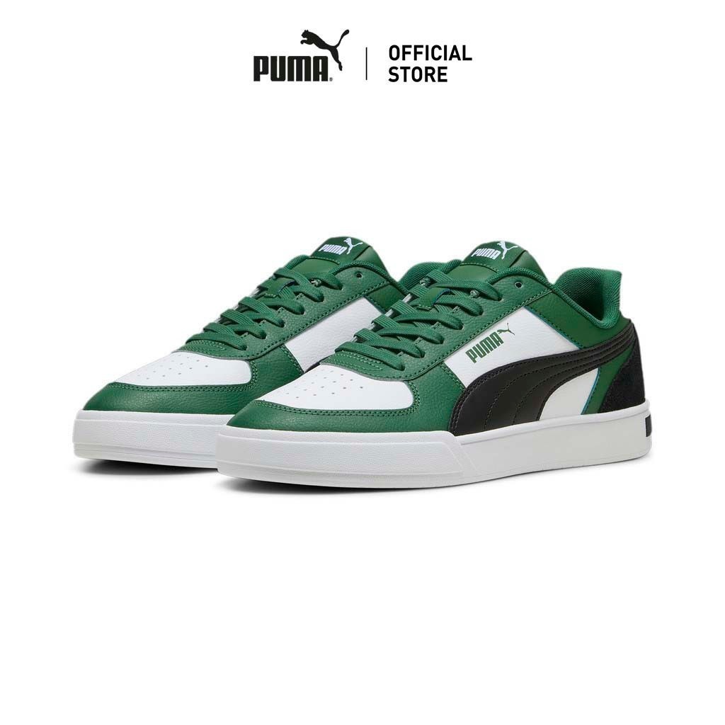 PUMA BASICS - รองเท้าผ้าใบ Caven Mix สีเขียว - 39939806