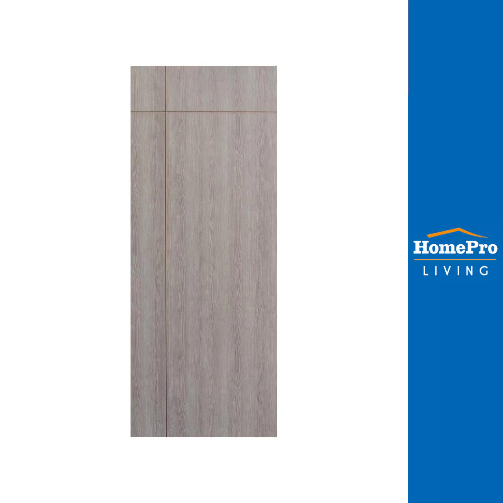 AZLE ประตูภายใน UPVC LT-05 80X200 ซม. สี DARK GREY เจาะลูกบิด จัดส่งโดย HomePro