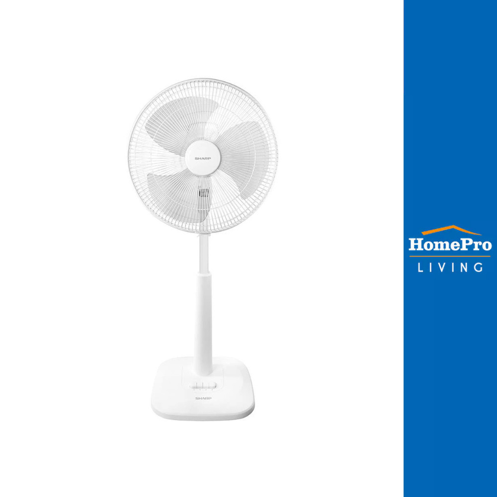 SHARP พัดลมสไลด์ 16 นิ้ว PJ-SL165SN สีขาว จัดส่งโดย HomePro