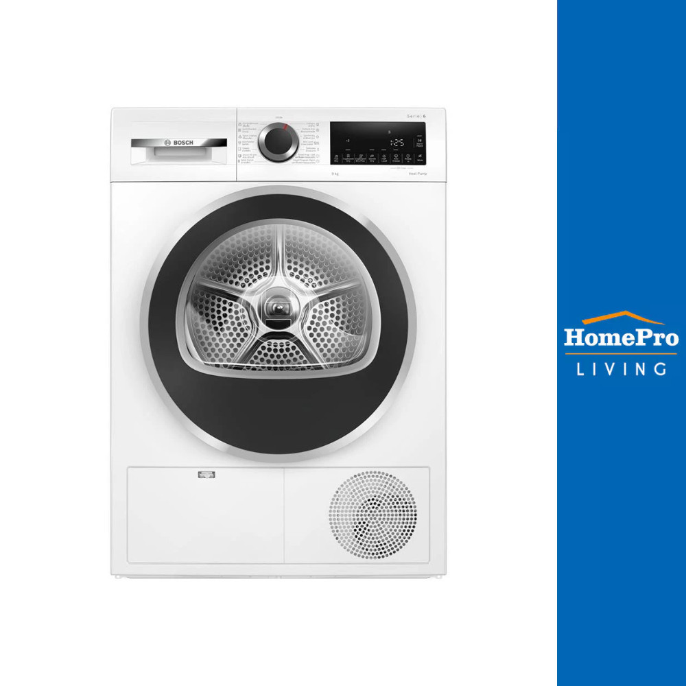 [จัดส่งพร้อมติดตั้ง] BOSCH เครื่องอบผ้าฝาหน้า  WQG24200TH 9 กก. PUMP