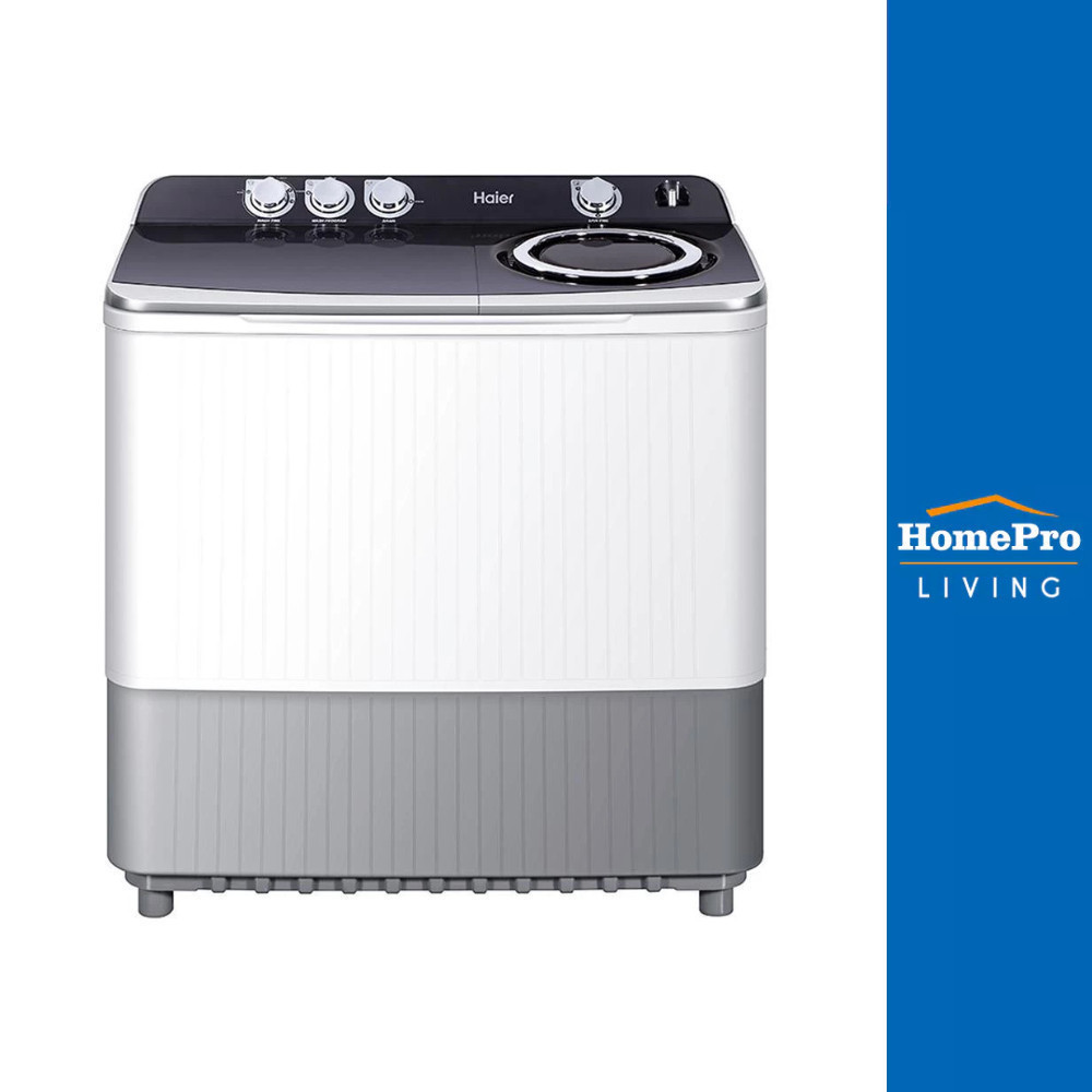 [จัดส่งพร้อมติดตั้ง] HAIER เครื่องซักผ้า 2 ถัง รุ่น HWM-T200N2 20 กก. สีเทา