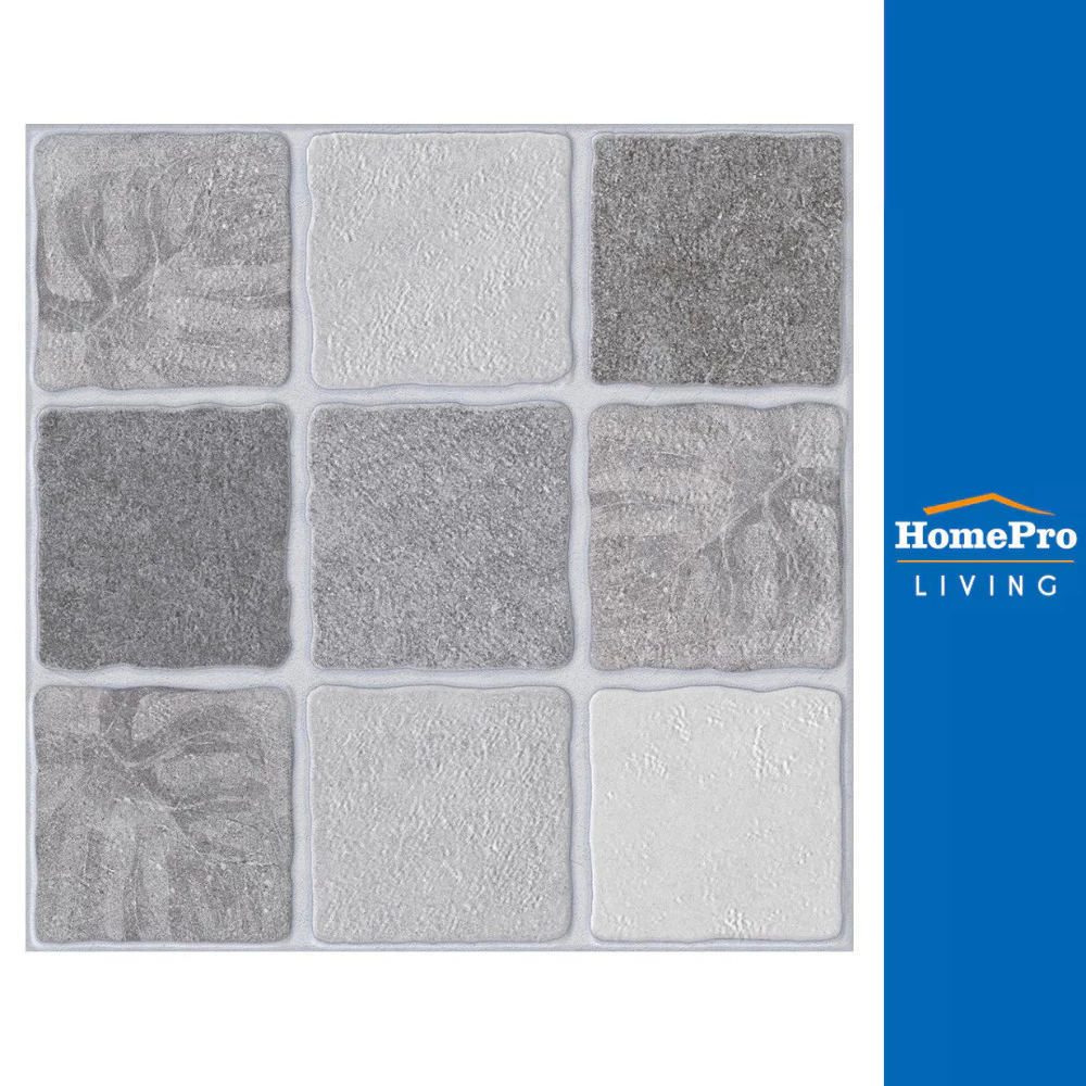 ภูผา กระเบื้องพื้น 12x12 นิ้ว เวต้า สโตน เทา PM 1M2 จัดส่งโดย HomePro