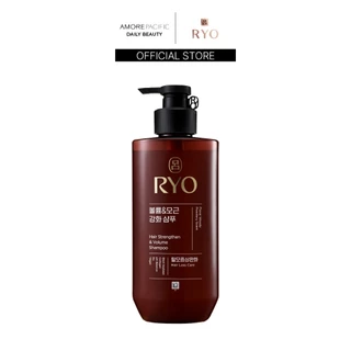 RYO Hair Strengthener & Volume Shampoo 480ml เรียว แชมพู ฟองโฟมนุ่มและเข้มข้น สำหรับทำความสะอาดเส้นผม เพิ่มวอลลุ่ม