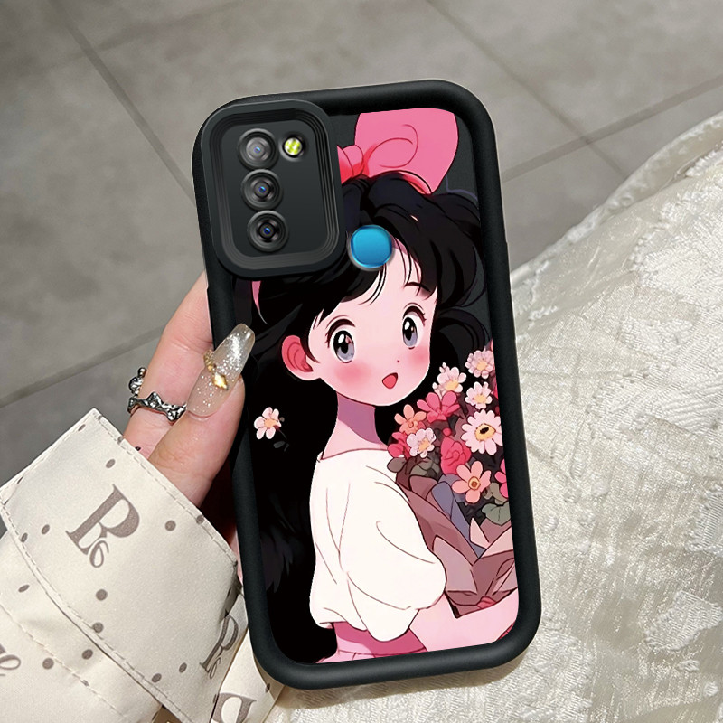 เคสสำหรับ Infinix Smart 5 Hot 10 Lite เคสโทรศัพท์ซิลิโคนคู่รักชายและหญิง