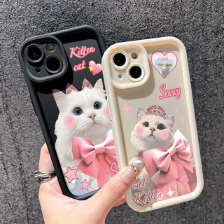 เคสสำหรับ Samsung Galaxy A12 4G A12 5G F12 M12 เคสมือถือลายแมวน่ารัก