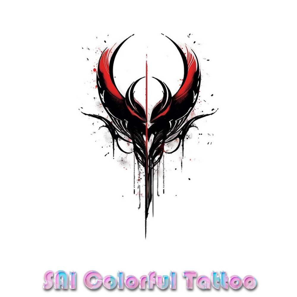 แทททู SAI COLORFUL TATTOO 18CM×11CM แทททูรอยสักกันน้ำ รอยสักชั่วคราว รอยสัก 213