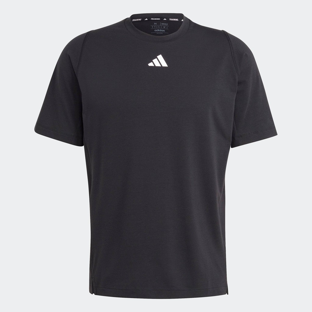 adidas เทรนนิง & Gym & Training เสื้อยืดเทรนนิง Train Icons 3 Bar Logo ผู้ชาย สีดำ HS7519