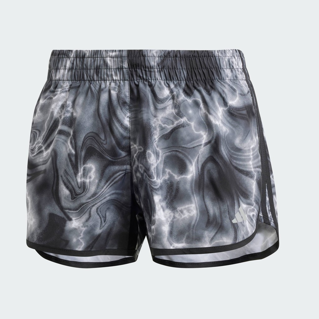 adidas Running Marathon 20 Allover Print Shorts Women White IL1665